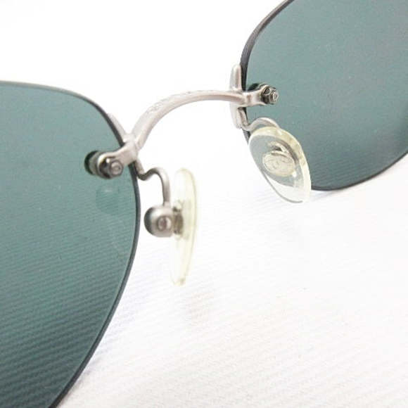 Chanel CC Logo Navy Blue Silver Rimless 4003 - Picture 5 of 9